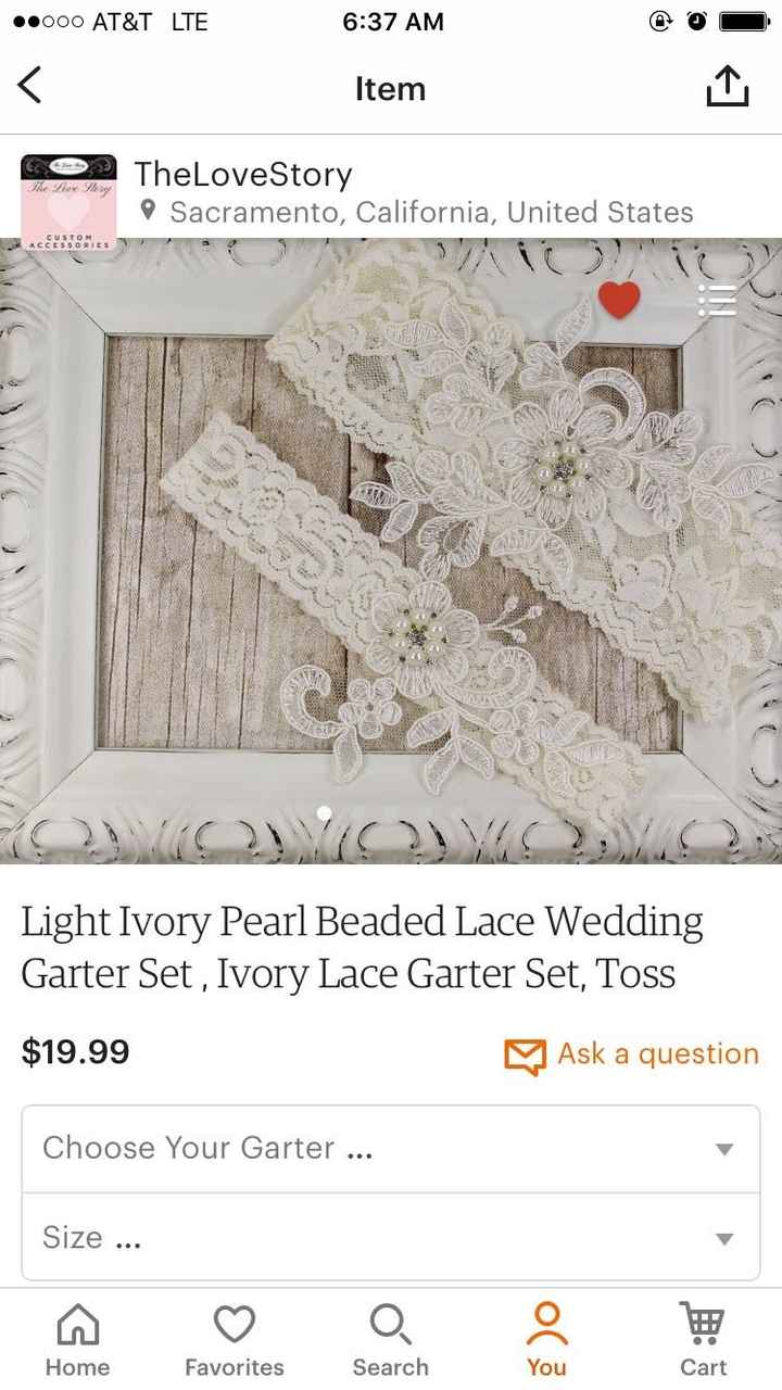 Garters: Etsy Edition