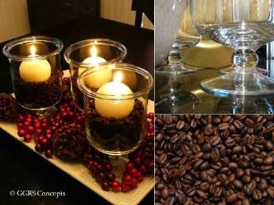 Coffe Bean center pieces?!?!?!