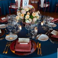 Burgundy tablecloths and bridesmaid dresses? - 1