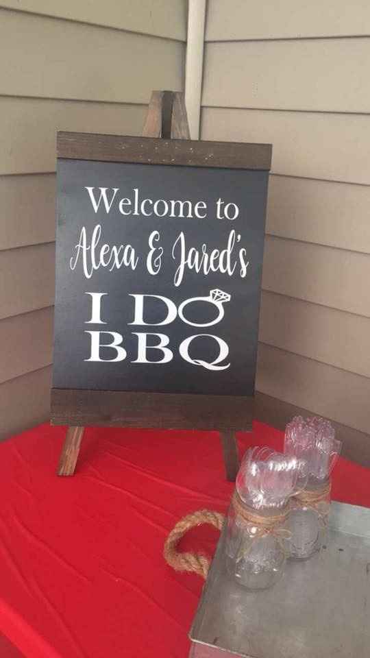 I Do BBQ sign
