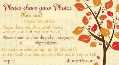 Business Cards with photosharing info