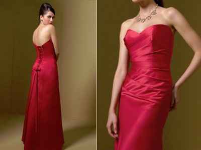 Advice please: Alfred Angelo Bridesmaid Gowns have a low-back cut and...