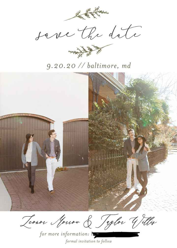 Our save the dates! - 1