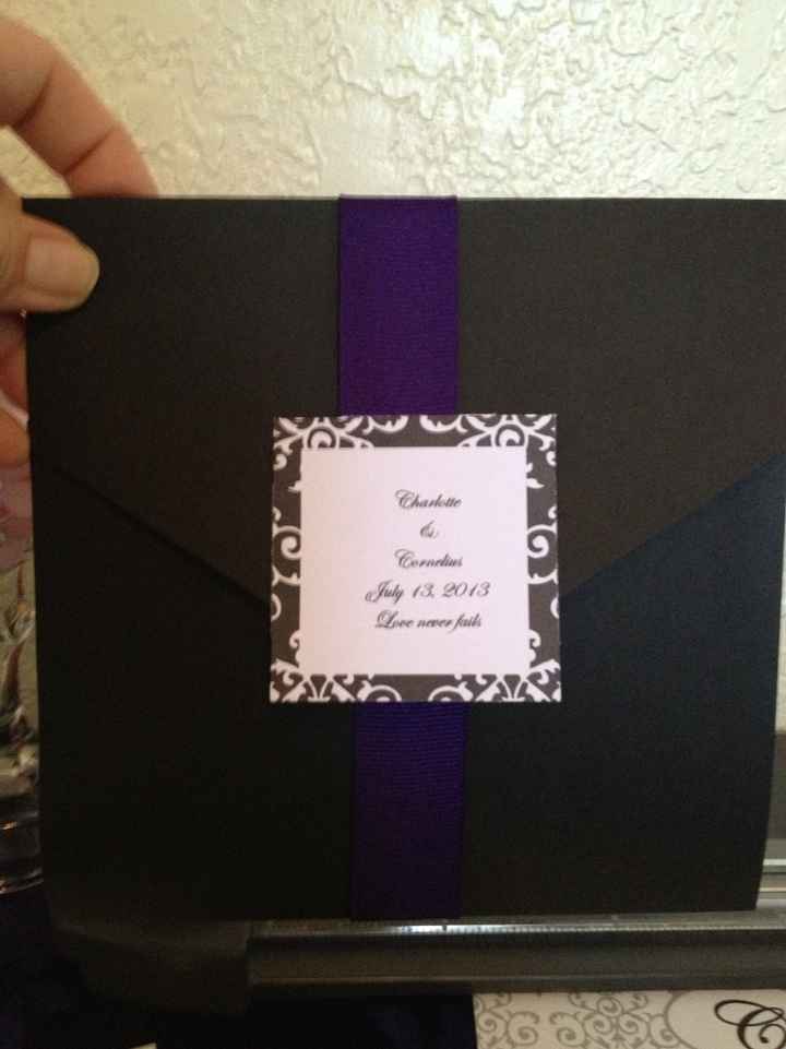 Invitations done **pics**