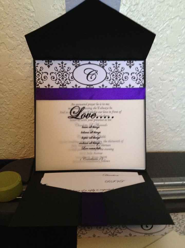 Invitations done **pics**