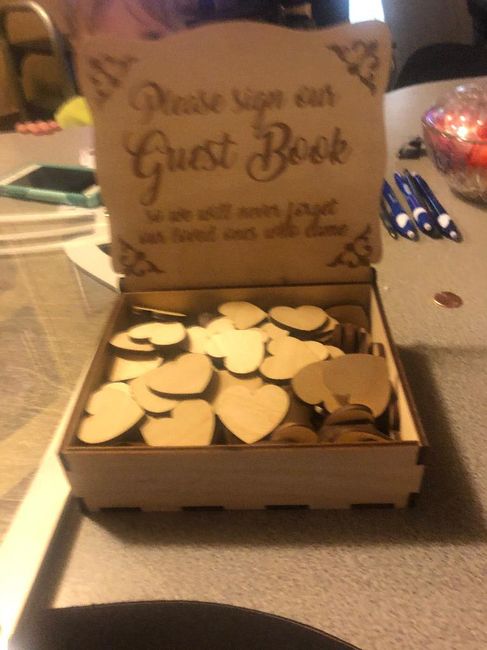Wedding Invitation box with hearts 