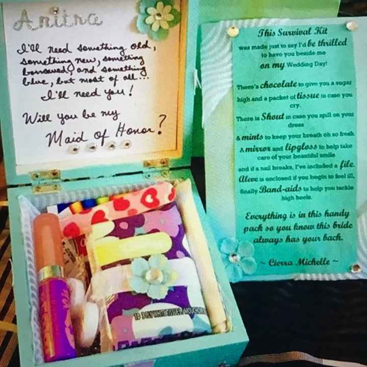 Bridesmaid/MOH proposal