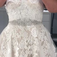 close up wedding dress