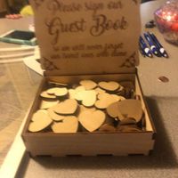 Wedding Invitation box with hearts 