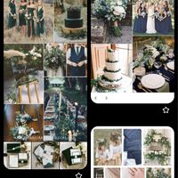 Navy Blue, Dark Green and ?? Flowers - 5