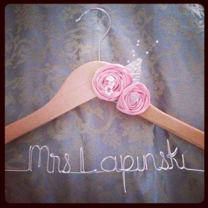 Show me you wedding dress hanger, where did you buy your hanger?