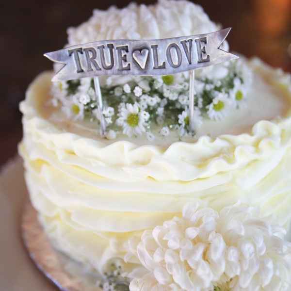 One tier wedding cake design idea?