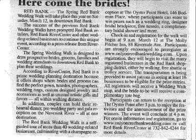 CENTRAL JERSEY BRIDES - RED BANK WEDDING WALK