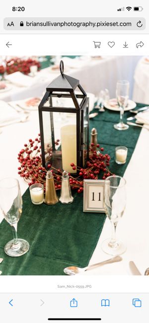 Winter wedding centerpieces! 6