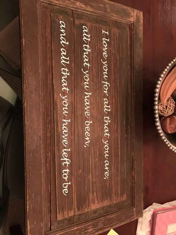 Wood wedding sign