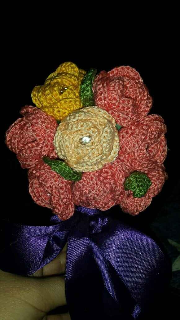 DIY Crochet Bouquet Progress!