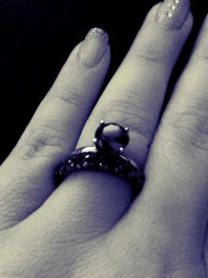 Tried to revive an old thread, but it wouldn't post...so Show me your nontraditional engagement ring