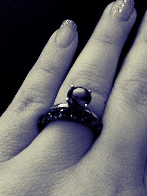 Tried to revive an old thread, but it wouldn't post...so Show me your nontraditional engagement ring