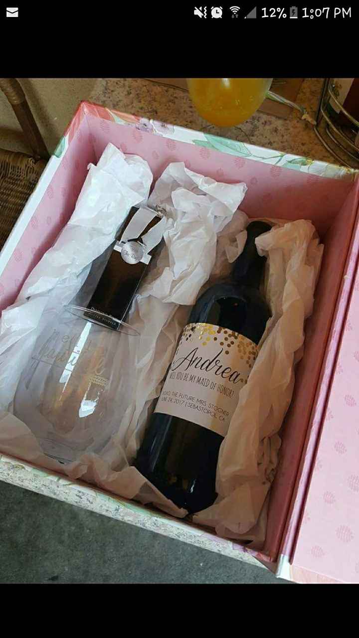 Bridesmaids proposal