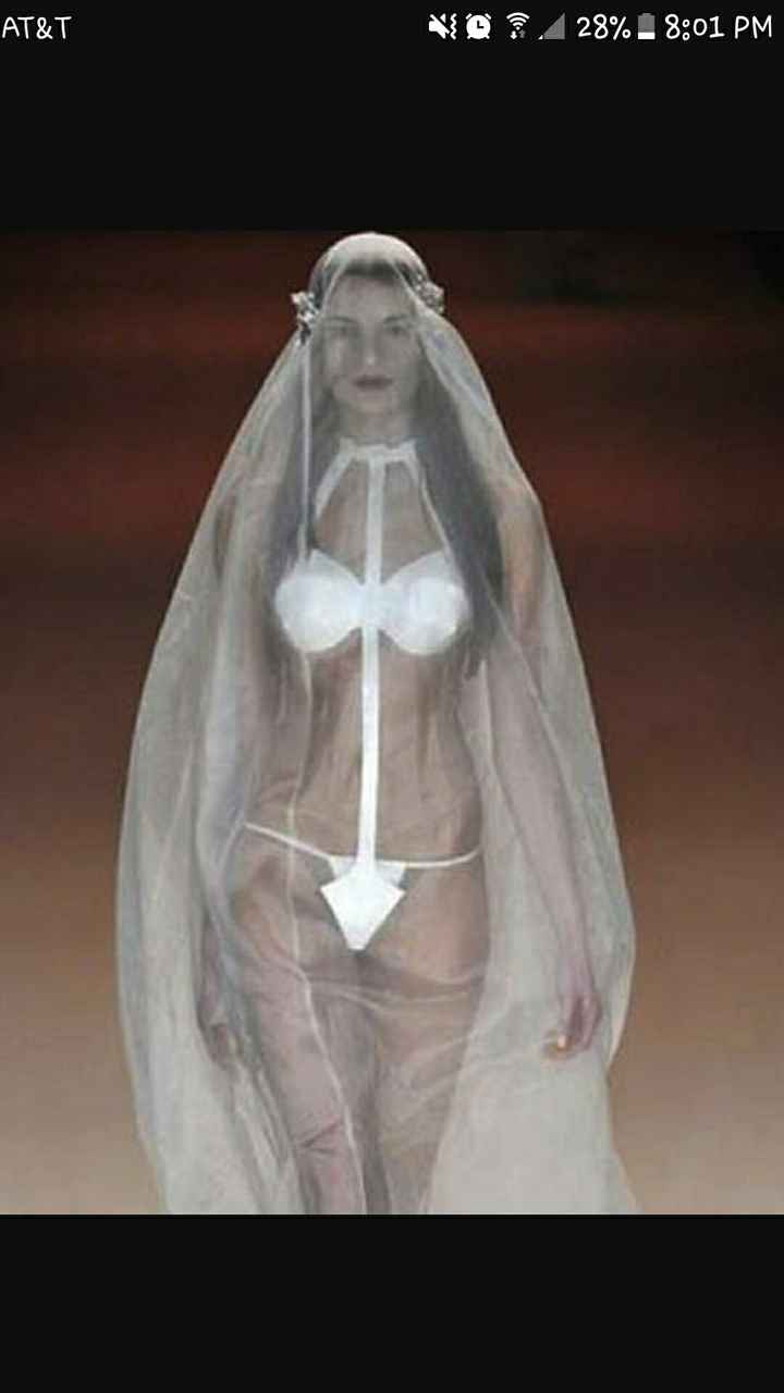 That's some wedding dress