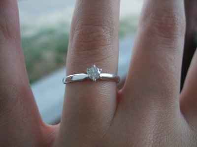 My engagement ring and hopefully wedding dress! PICS!!