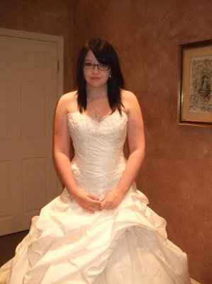 My engagement ring and hopefully wedding dress! PICS!!
