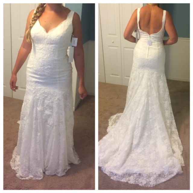 my current front/back of dress (too tight right?!)