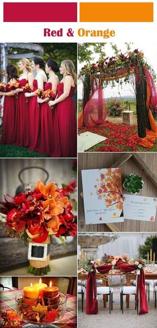 Wedding Colors for an October Wedding