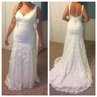 my current front/back of dress (too tight right?!)