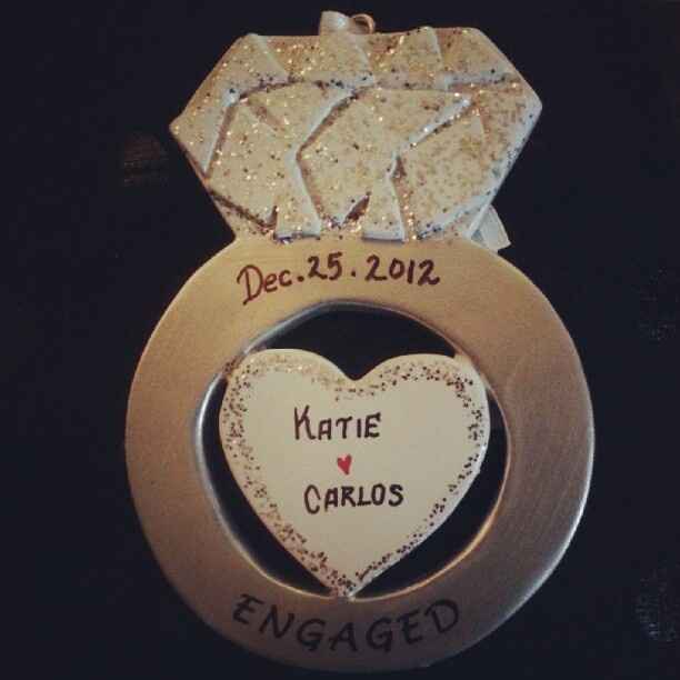 Wedding/Engagement Christmas Ornaments