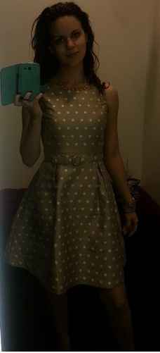 Help! What color shoes should I wear with my bridal shower dress??? (Pics included)