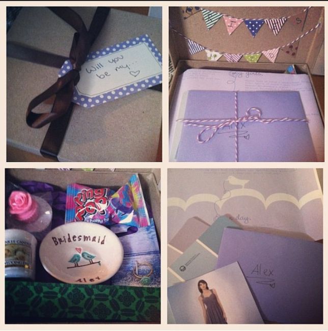 Boxes to ask bridesmaids!