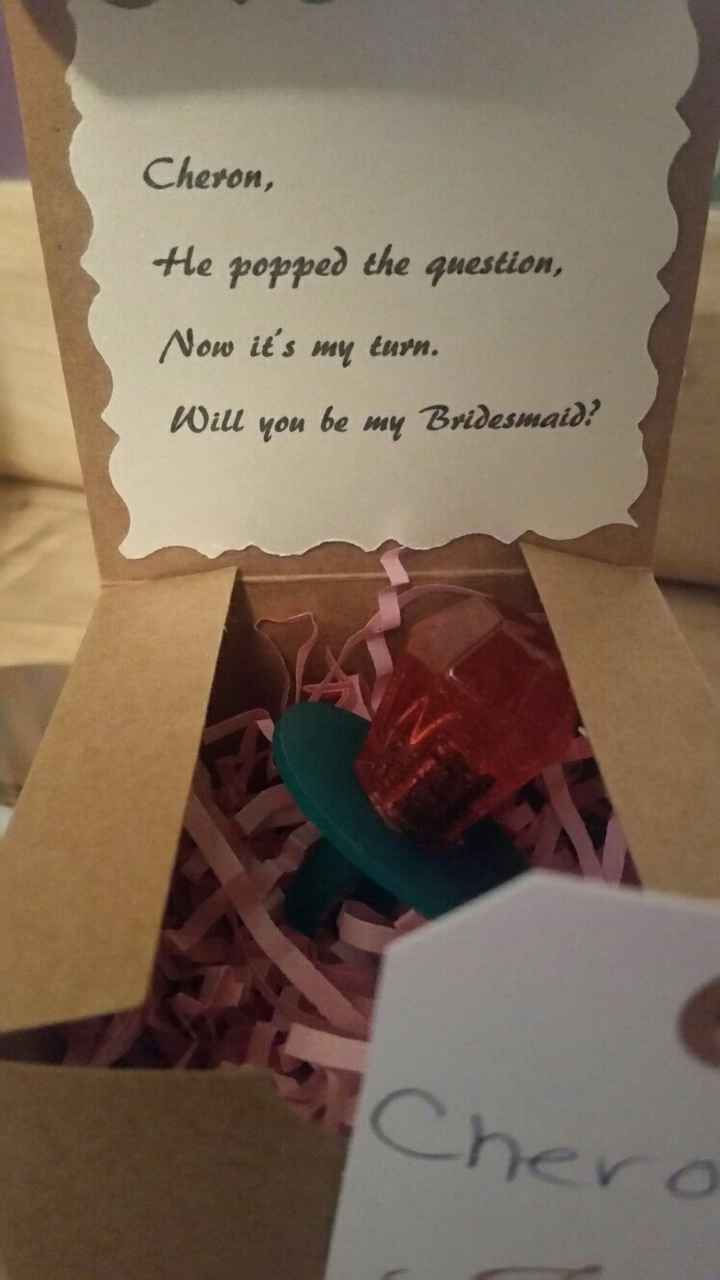 Bridesmaid proposals!