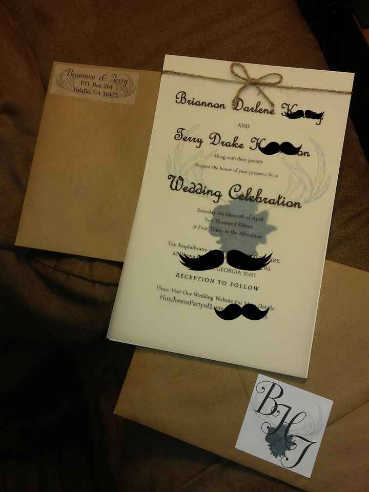 Finished my DIY Invites