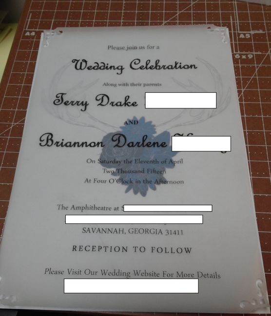 DIY invite trouble...