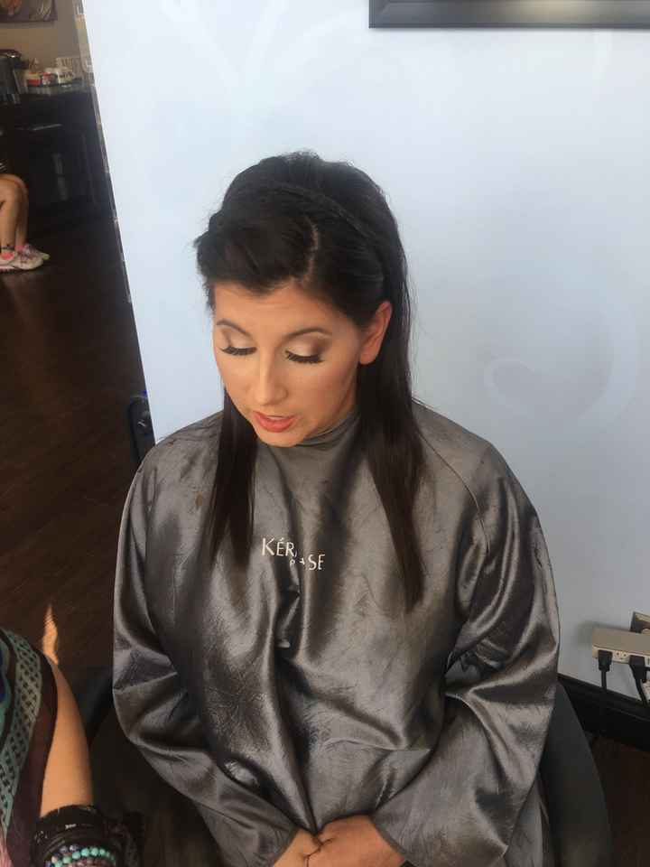 Hair and makeup trial