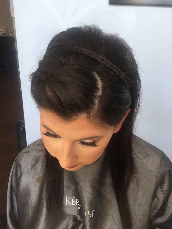 Hair and makeup trial