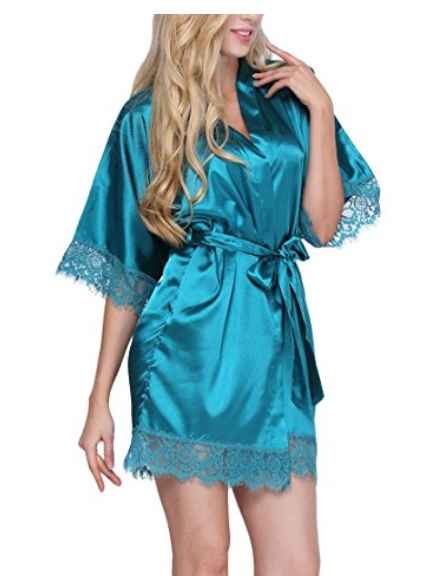 Satin and Lace Robe 