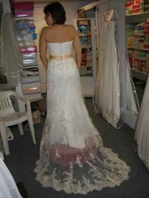 What does your dress look like? Post pics or give style number. I want to know what the trend is!