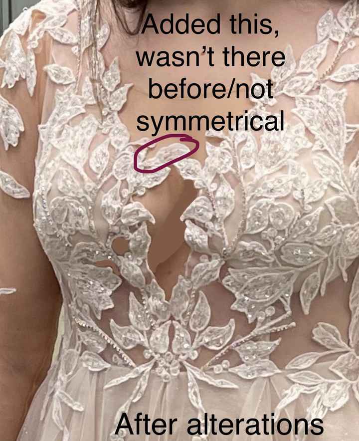 David’s Bridal altered my dress and i don’t like it. What can i do? - 1