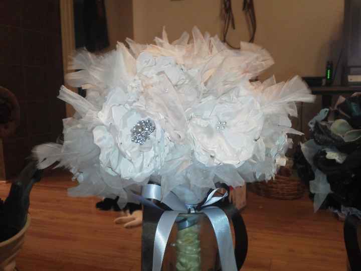 Bride and BP Bouquets