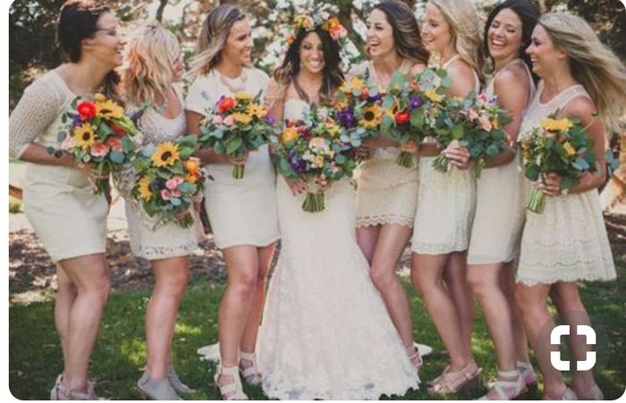 Ivory bridesmaid dresses: Yea or Nay? 2