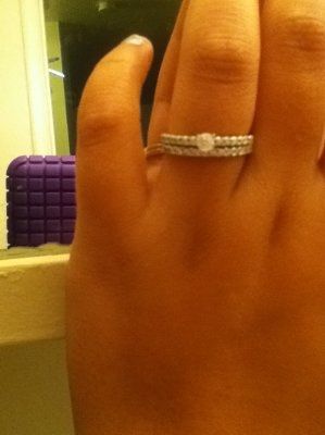 My wedding band came in!!! *pic* Show off your Ring!!!!