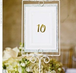 Table Number Holders