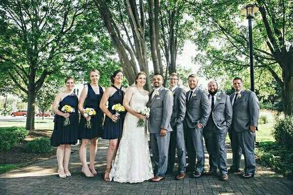 SHOW ME YOUR NAVY BLUE BRIDESMAIDS DRESSES.