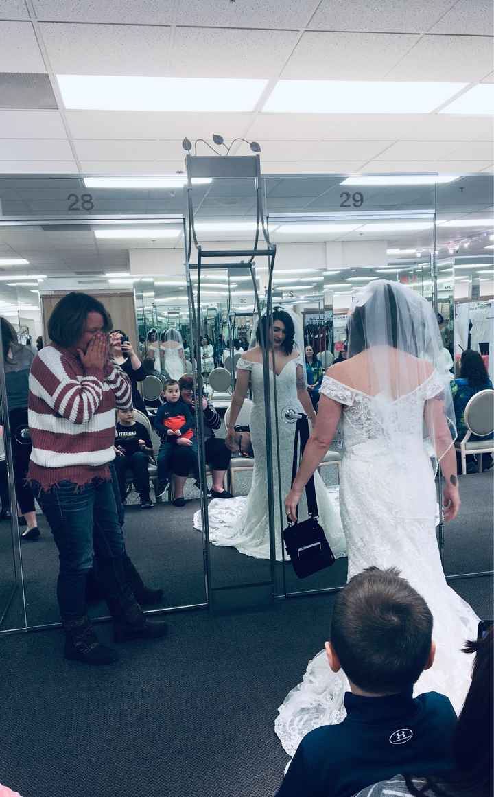 My dress came in! And mom got to see it for the first time! - 1