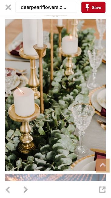 Eucalyptus table decor