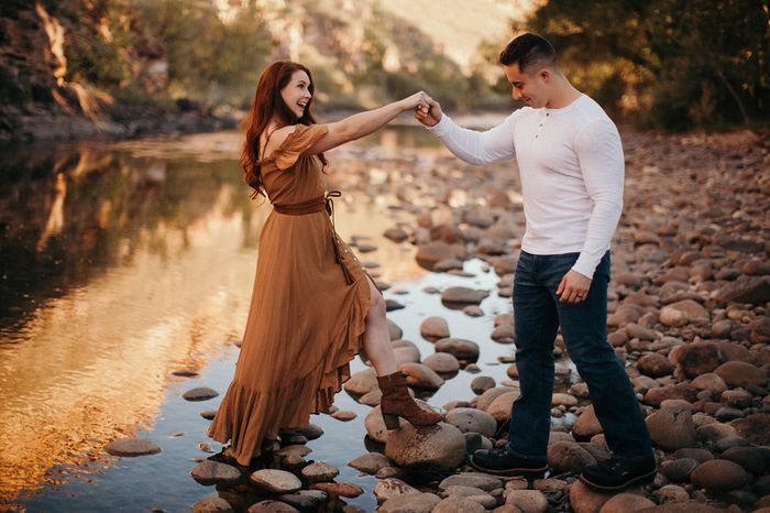 Admidst the Covid-19 panic, post your favorite picture from your engagement shoot. 12