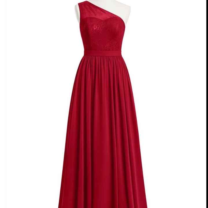 Fall/Rust Red Bridesmaid Dress