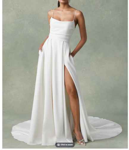 Wedding dress too plain/prom looking/revealing? - 2